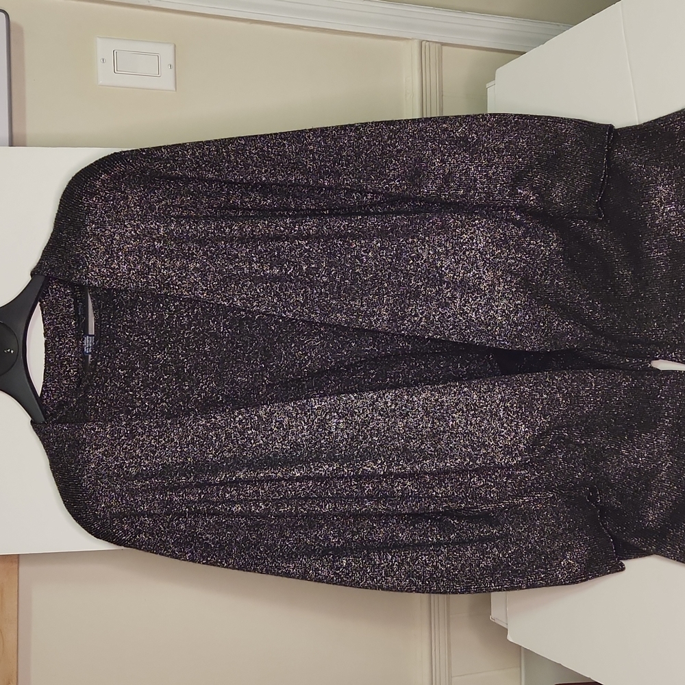 Susan Graver - Black & silver suit (shirt/jacket)